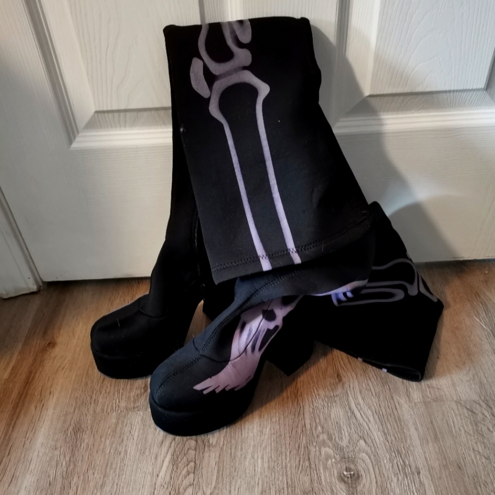 Dollskill Barebones Thigh High Boots